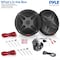 Pyle Pyle 6.5'' Dual Marine Speakers Kit, Waterproof Bluetooth, Remote Control, Powersport Vehicles PLMRKT8 - alternate 8